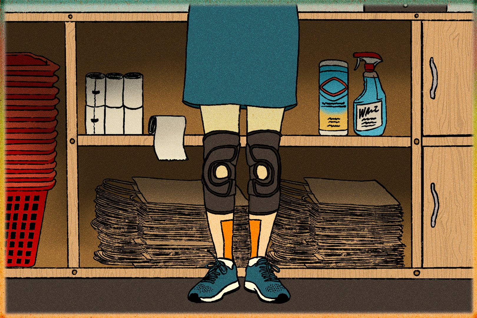 <p>Standing all day can cause lower back and leg pain</p>